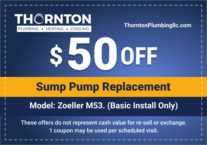 $50 OFF - Sump Pump Replacement